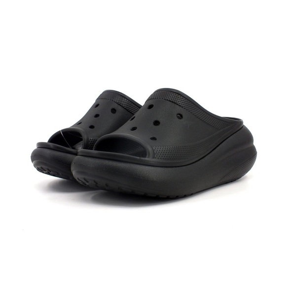 New CROCS Classic CRUSH SLIDE 208731-001 BLACK - Picture 4 of 4